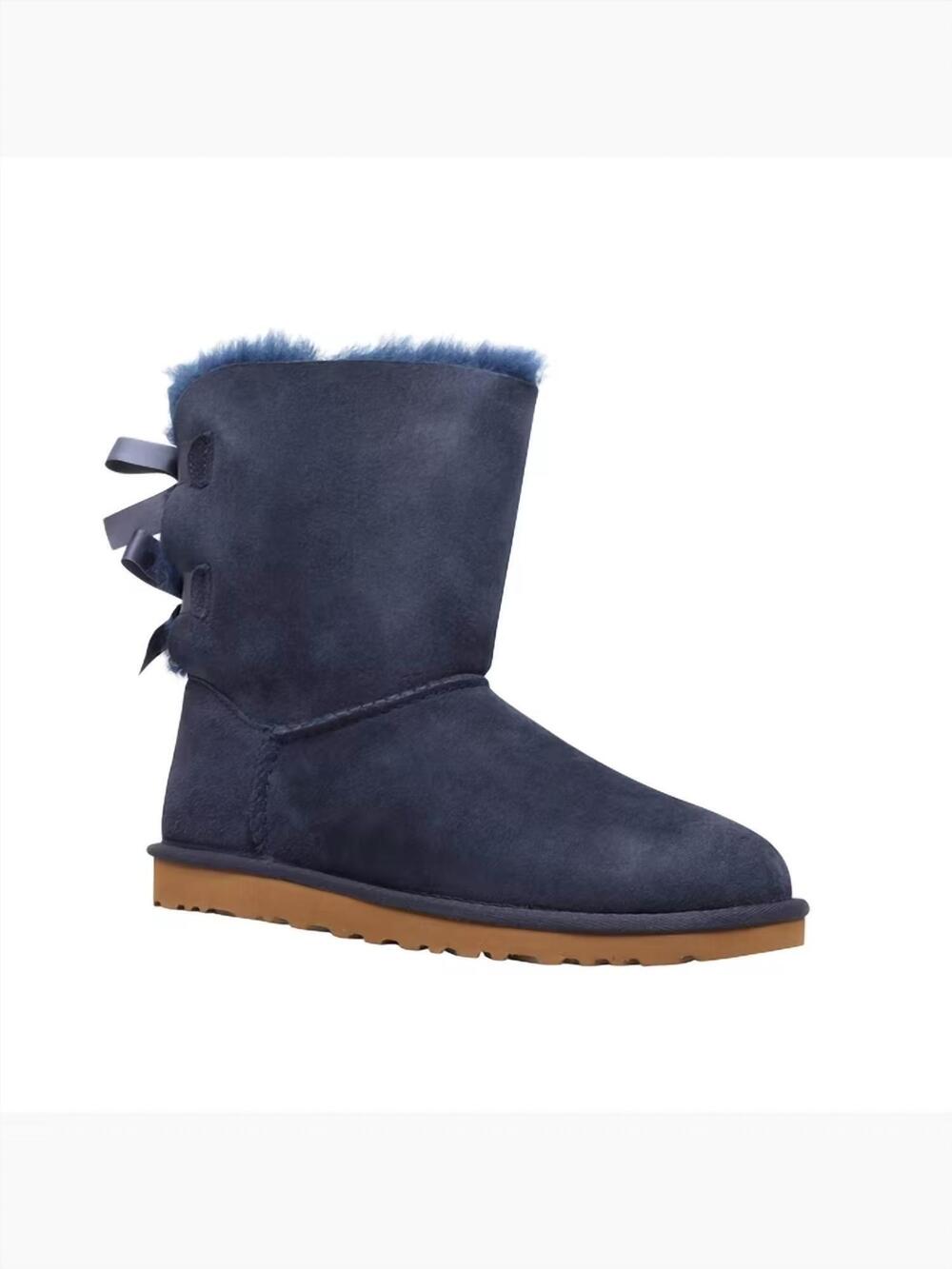 NEW UGG women's baily bow boots in navy